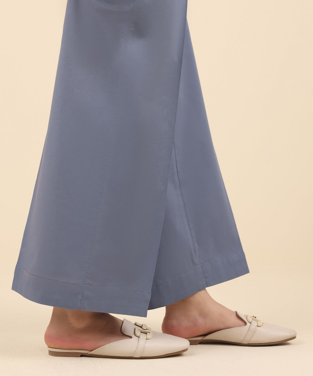 Women's Pret Cambric Grey Solid Culottes