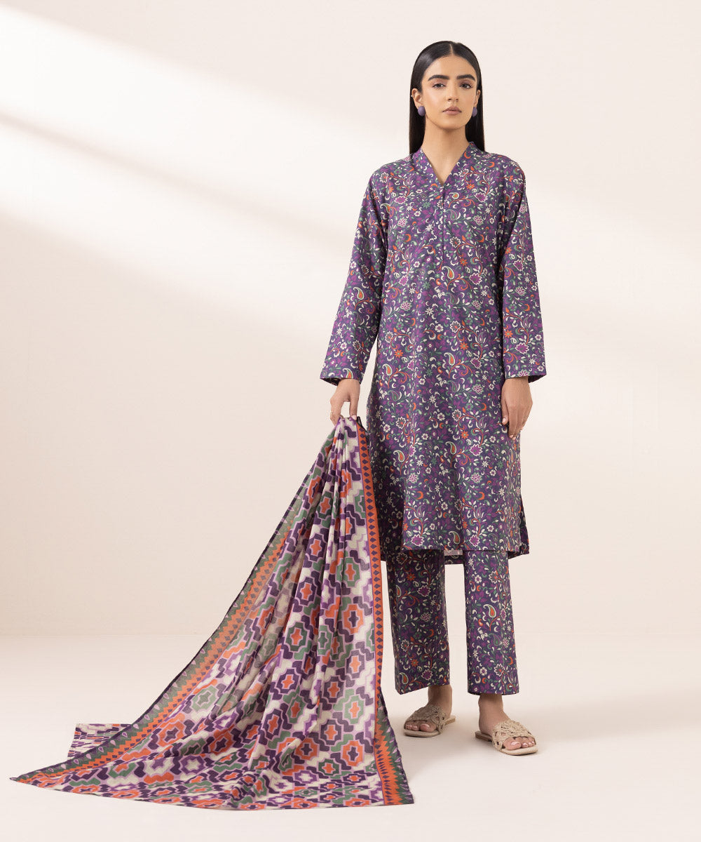 Fine Voile Multi Printed Dupatta