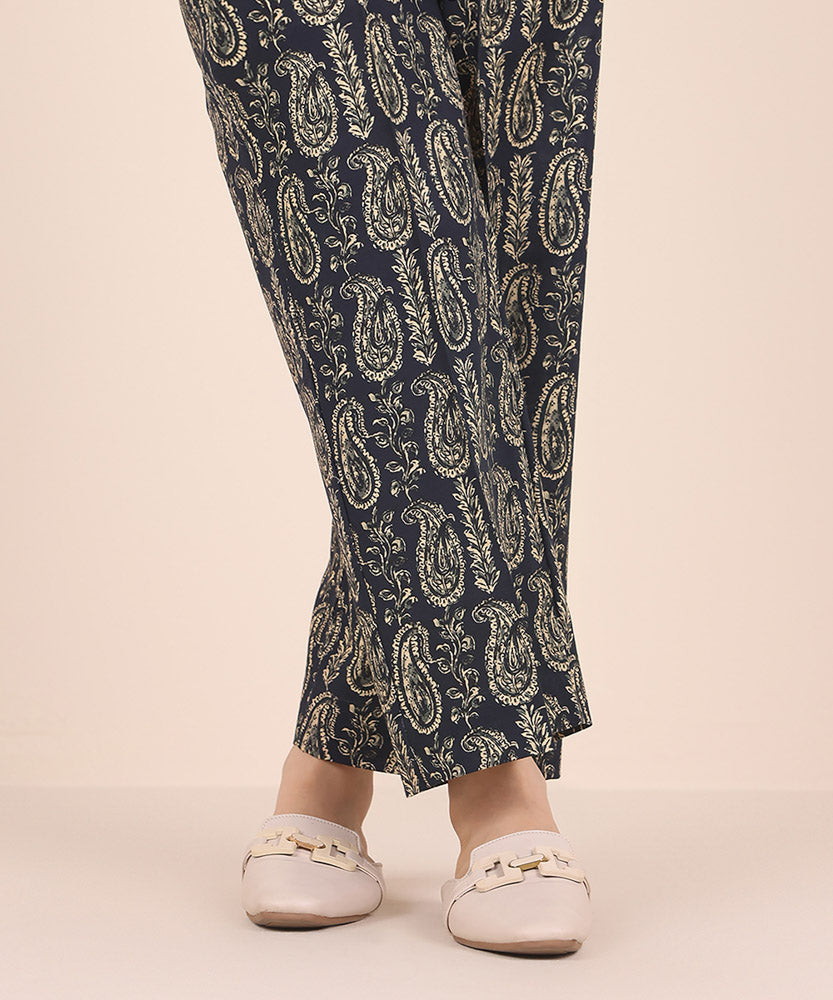 Printed Light Khaddar Pants