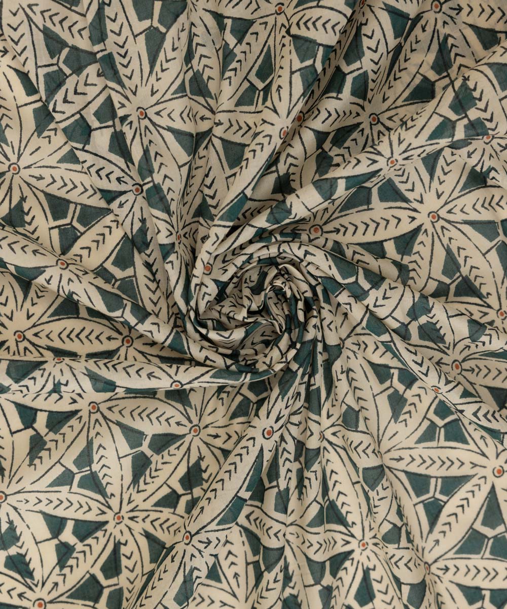 Fine Voile Green Printed Dupatta