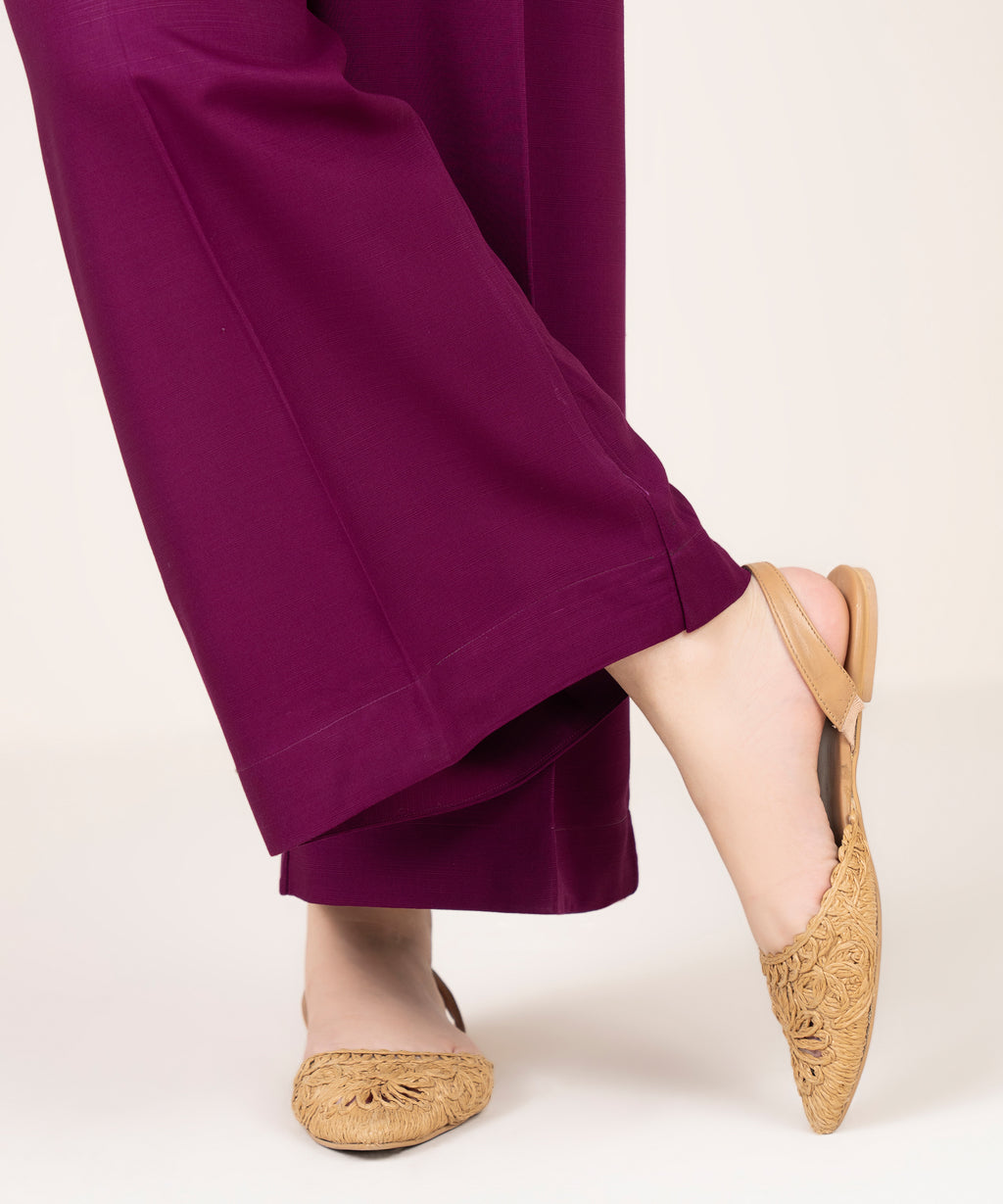Solid Arabic Khaddar Culottes