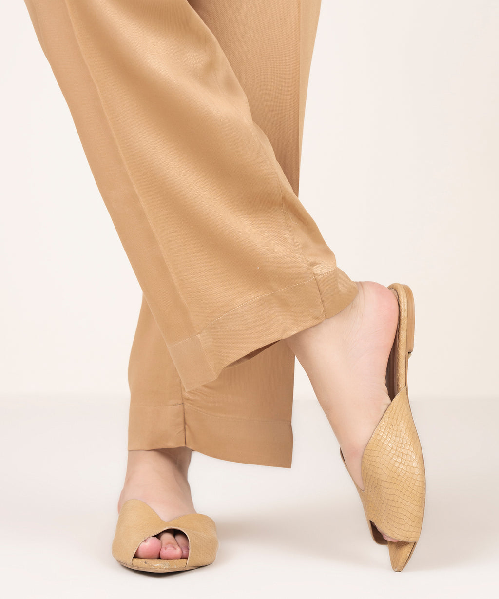 Solid Bedford Straight Pants