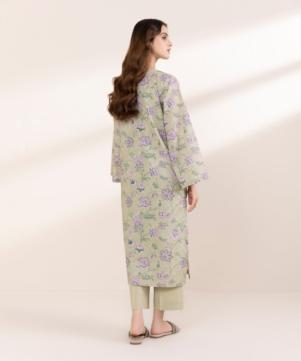 Women's RTW Lawn Multi Printed A-Line Shirt