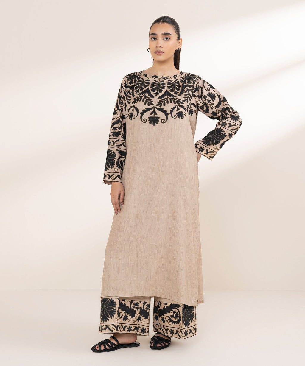 Printed Arabic Lawn Shirt