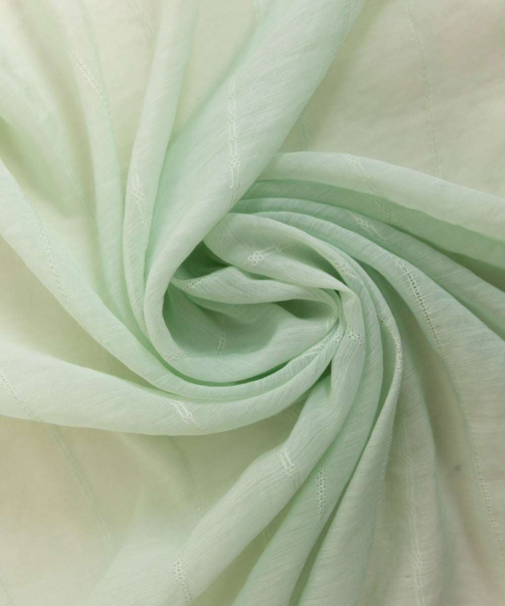 Leno Green Solid Dupatta