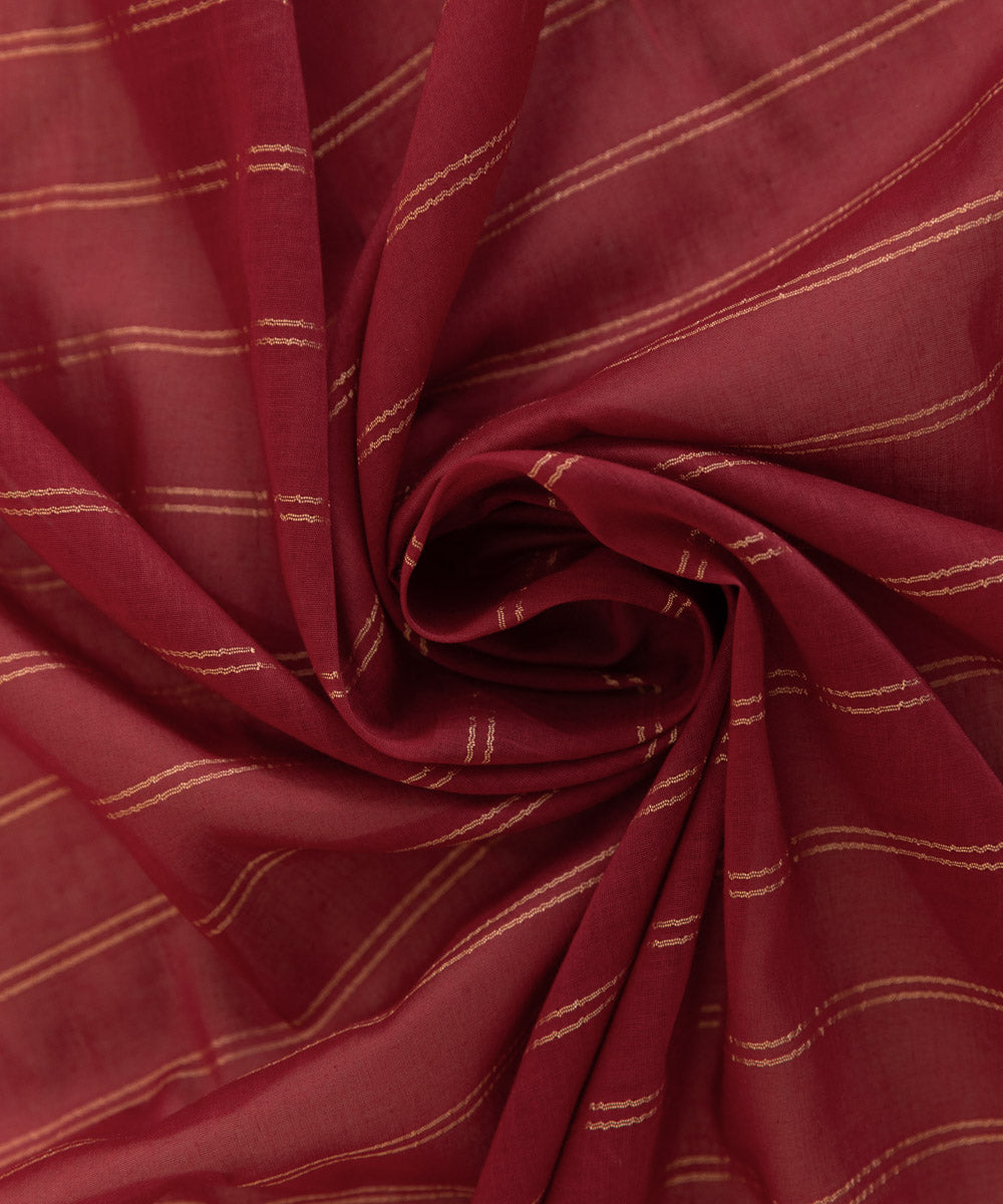 Zari Voile Red Solid Dupatta