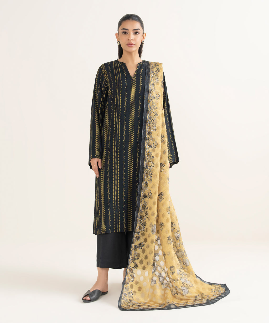 Printed Jacquard Dupatta