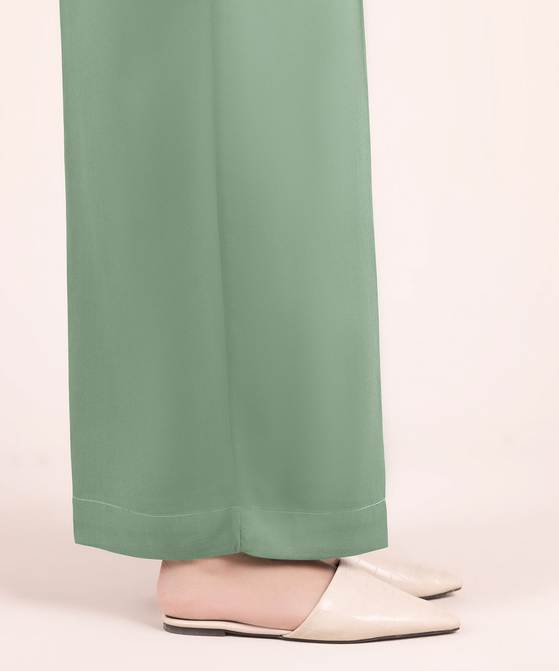 Women's RTW Bedford Solid Green Culottes