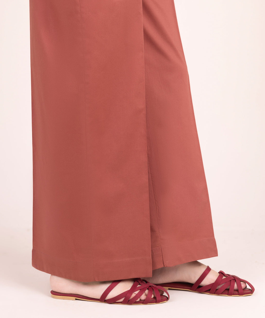 Women's RTW Multineps Solid Brown Culottes