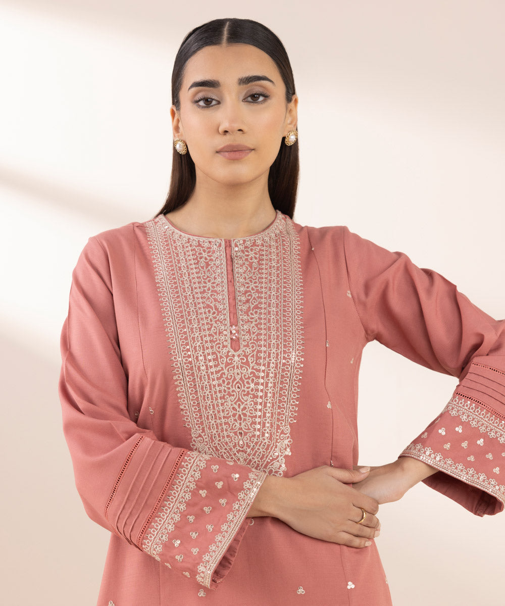 Embroidered Cotton Viscose Shirt