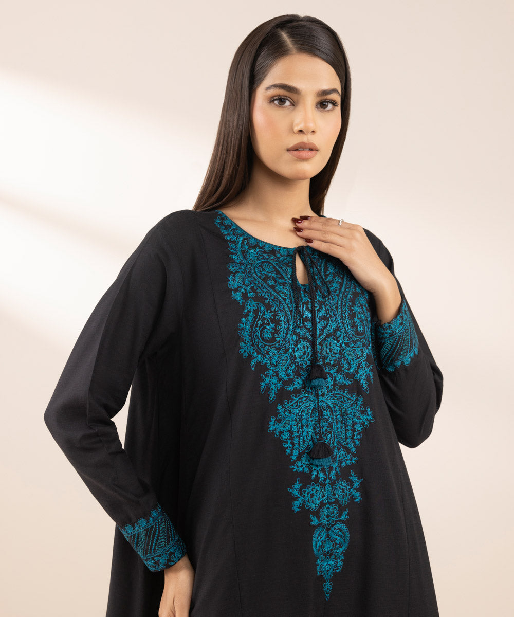 Embroidered Cotton Viscose Shirt