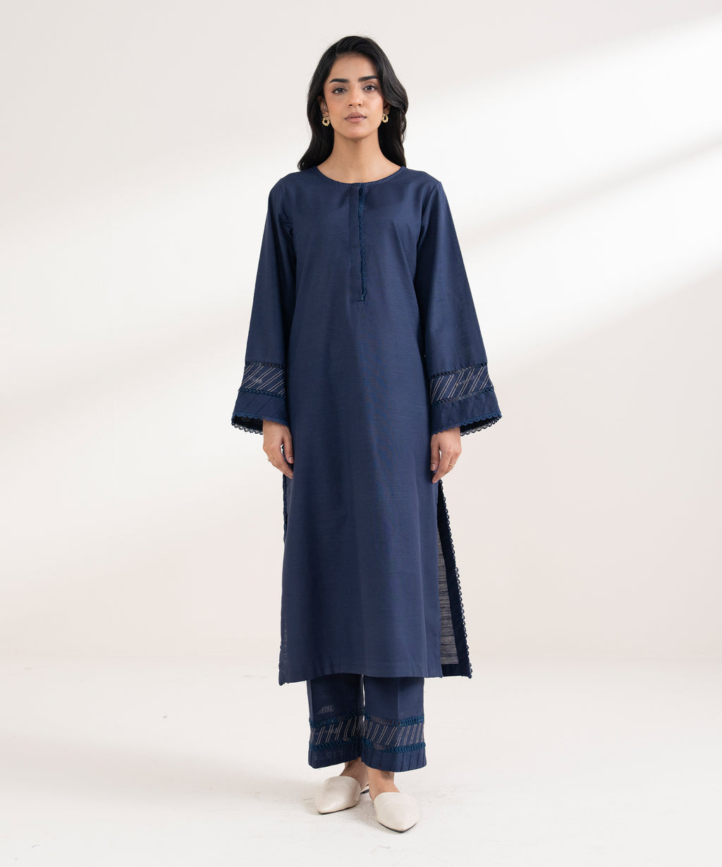 Embroidered Khaddar Shirt