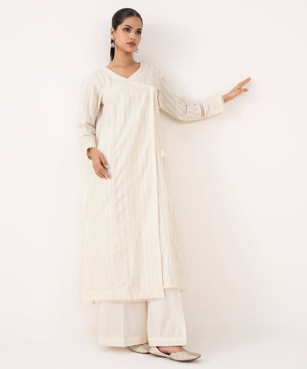 Embroidered Lawn Angrakha