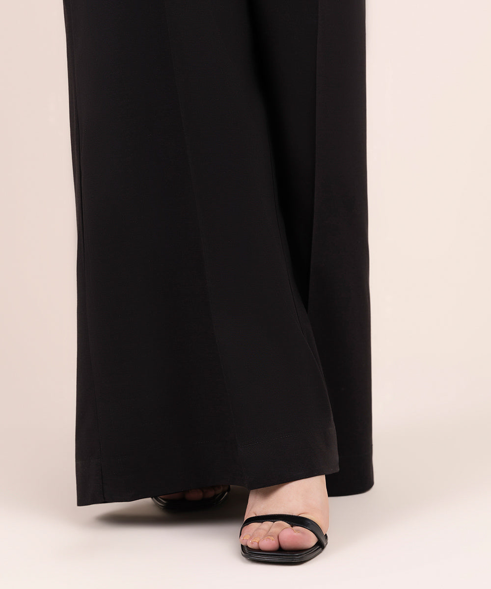 Solid Cotton Satin Culottes