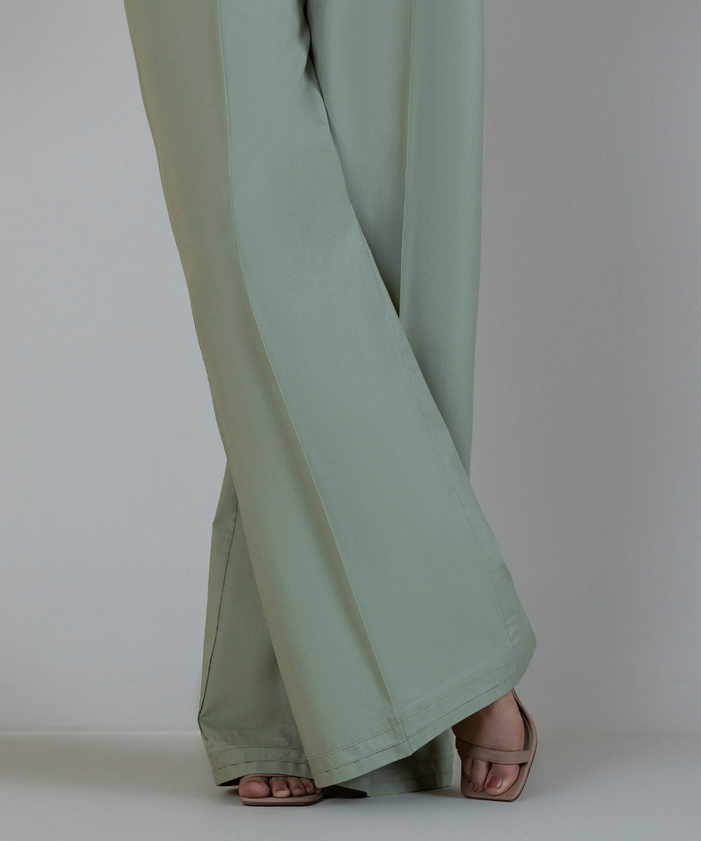 Women's Pret Cambric Green Dyed Culottes