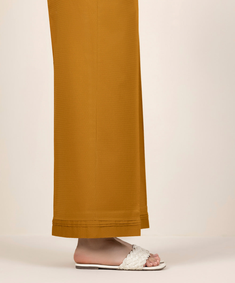 Women's Pret Dobby Orange Culottes