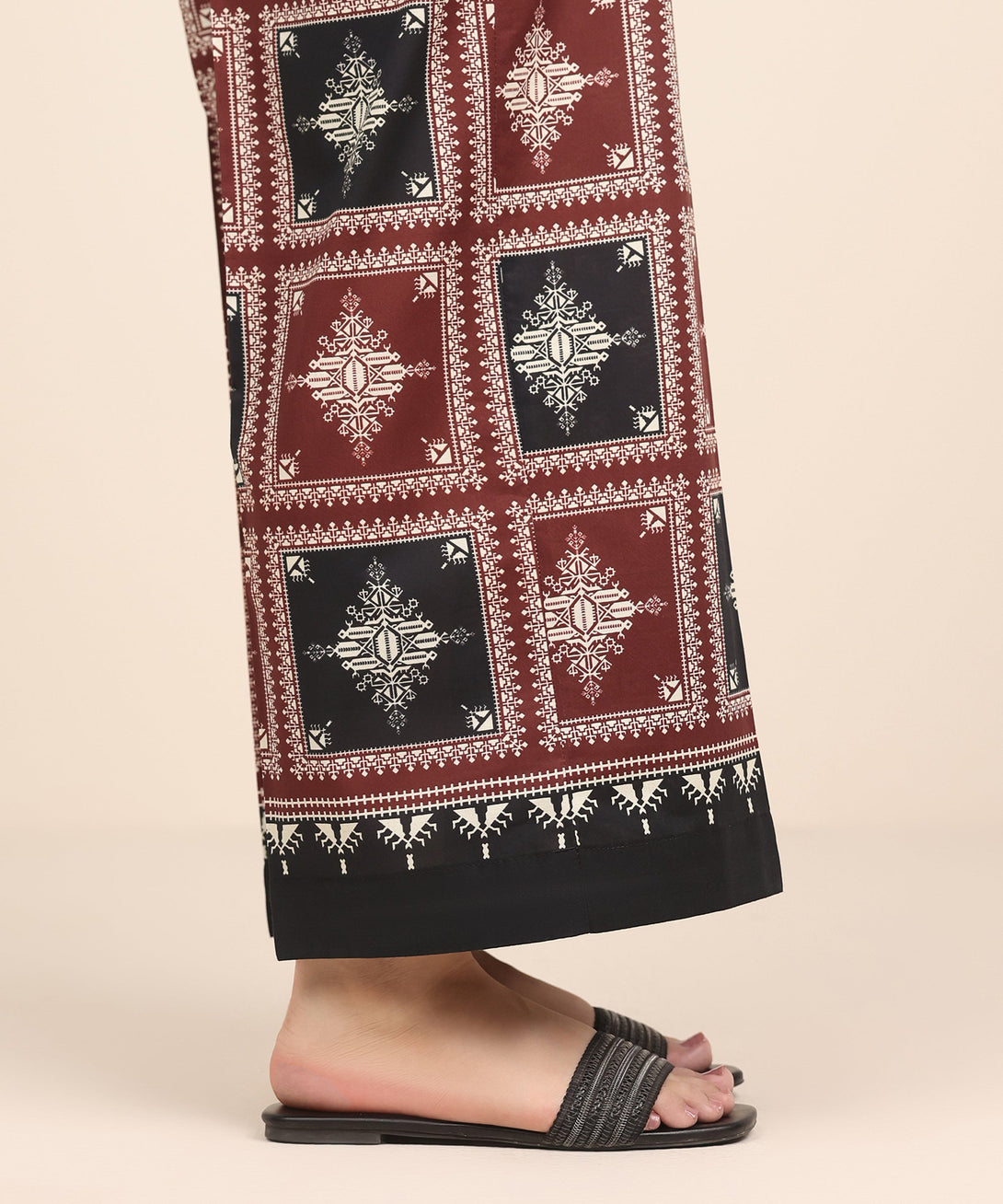 Women's RTW Cambric Red Printed Culottes