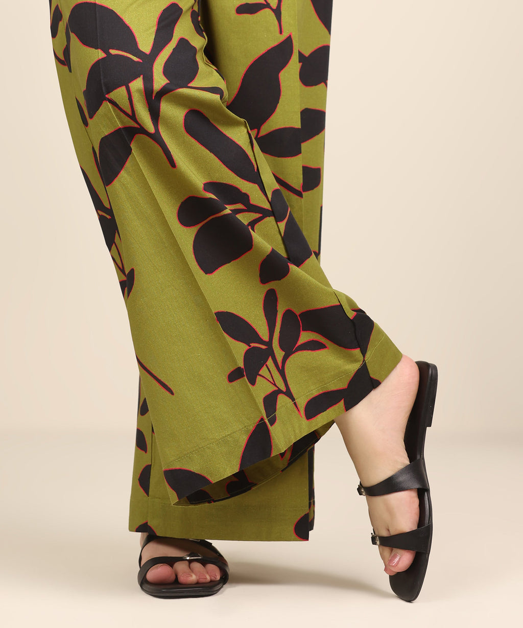 Women's RTW Cambric Multi Printed Flared Pants