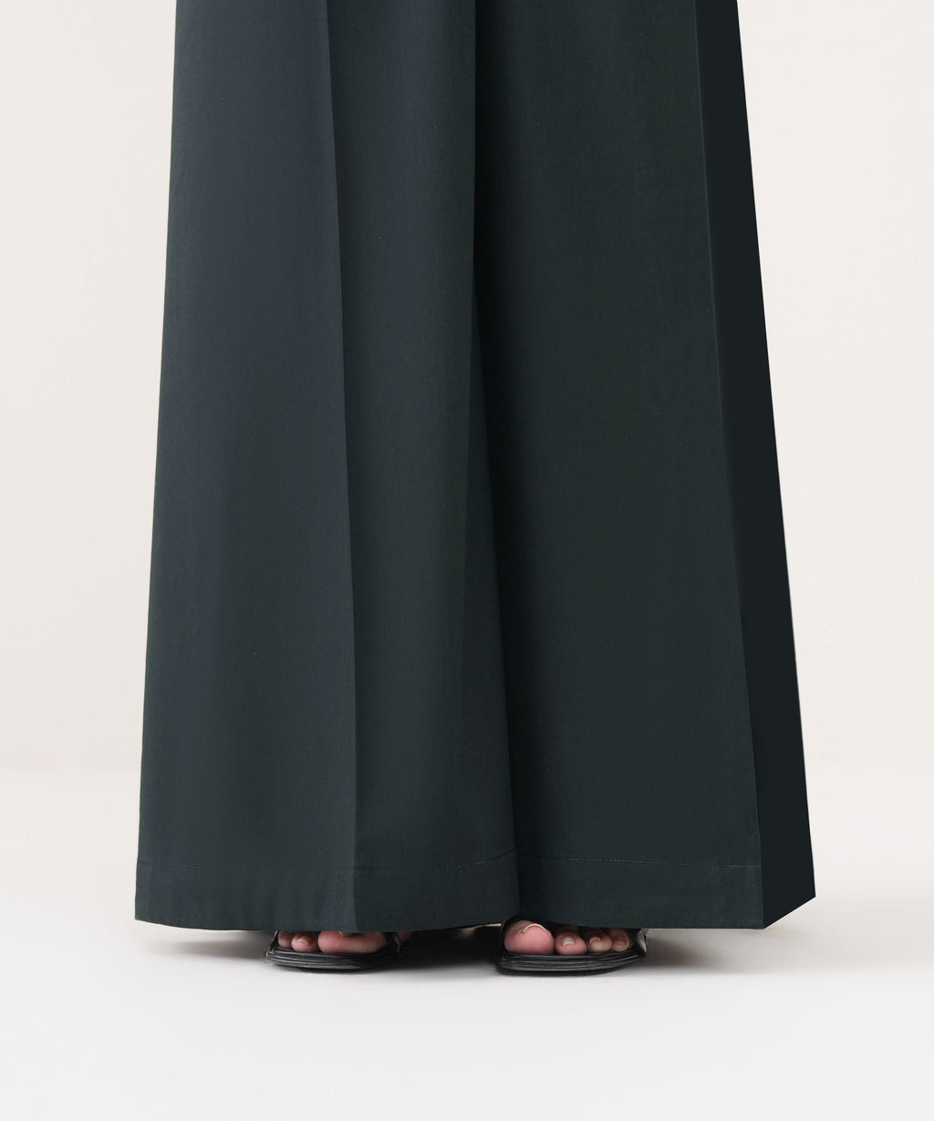 Cotton Viscose Flared Pants