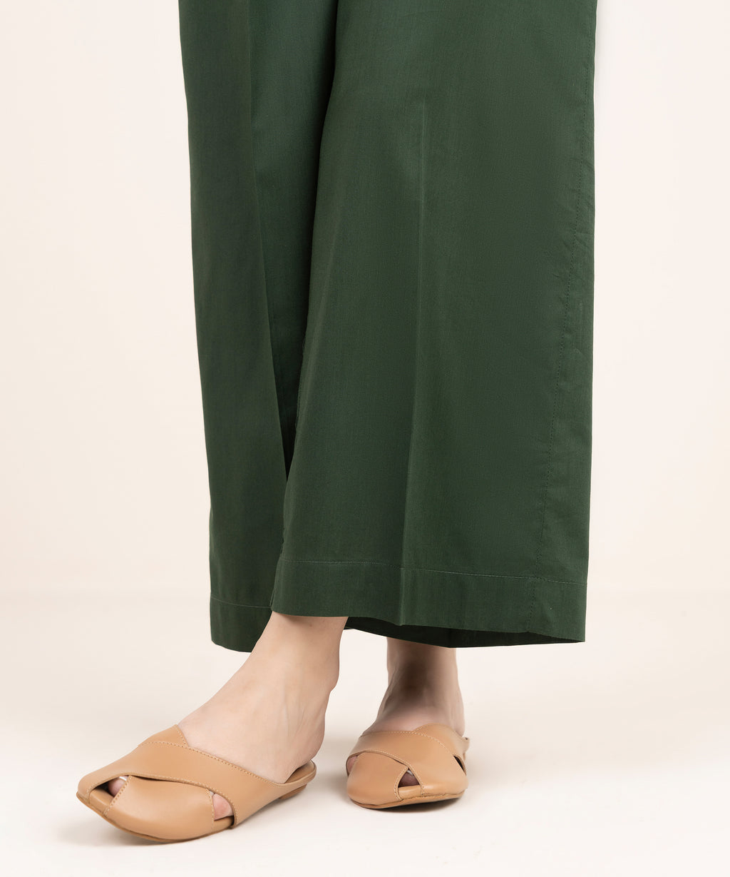 Solid Cotton Viscose Culottes