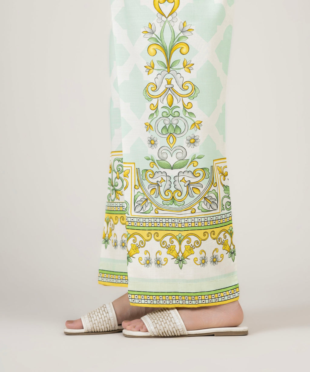 Cotton Viscose Straight Pants