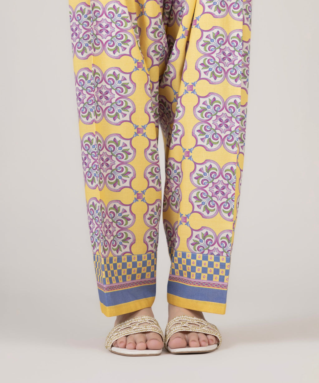 Printed Cotton Viscose Shalwar