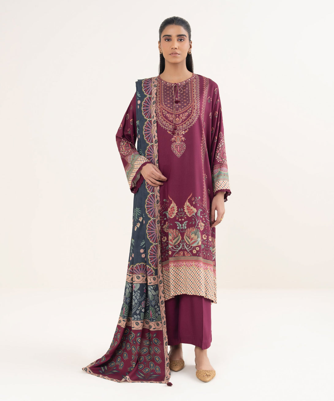 Viscose Linen Printed Multi Dupatta