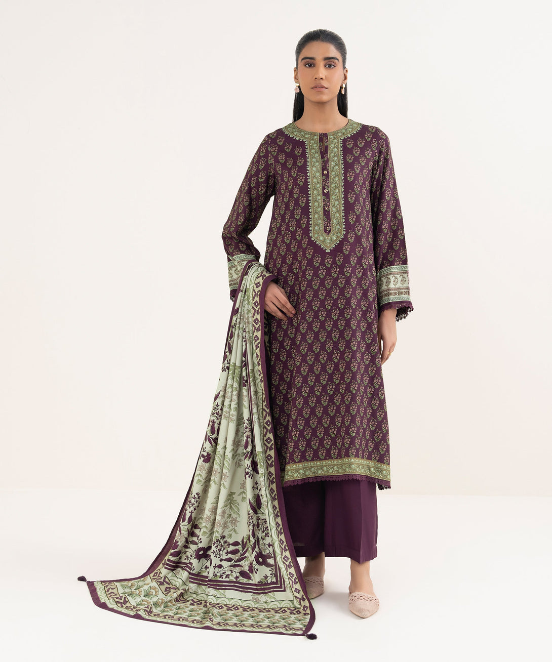 Viscose Linen Printed Multi Dupatta