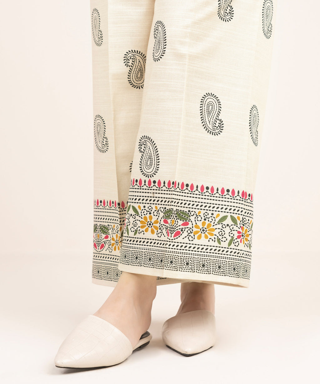 Women's RTW Khaddar Printed Multi Culottes