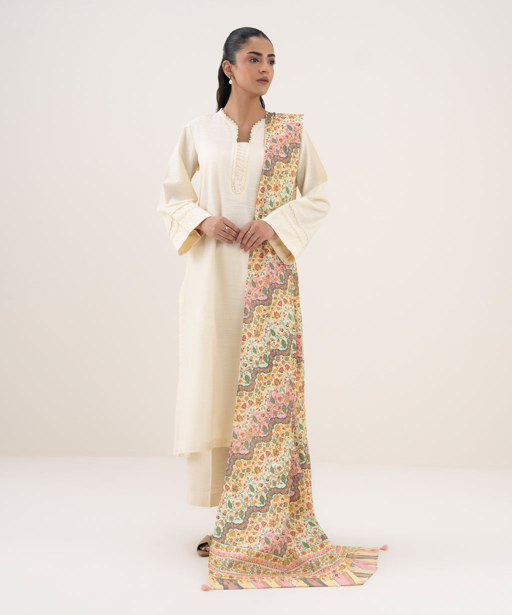 Printed Khaddar Dupatta