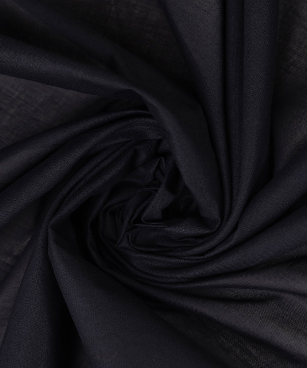 Fine Voile Black Solid Dupatta