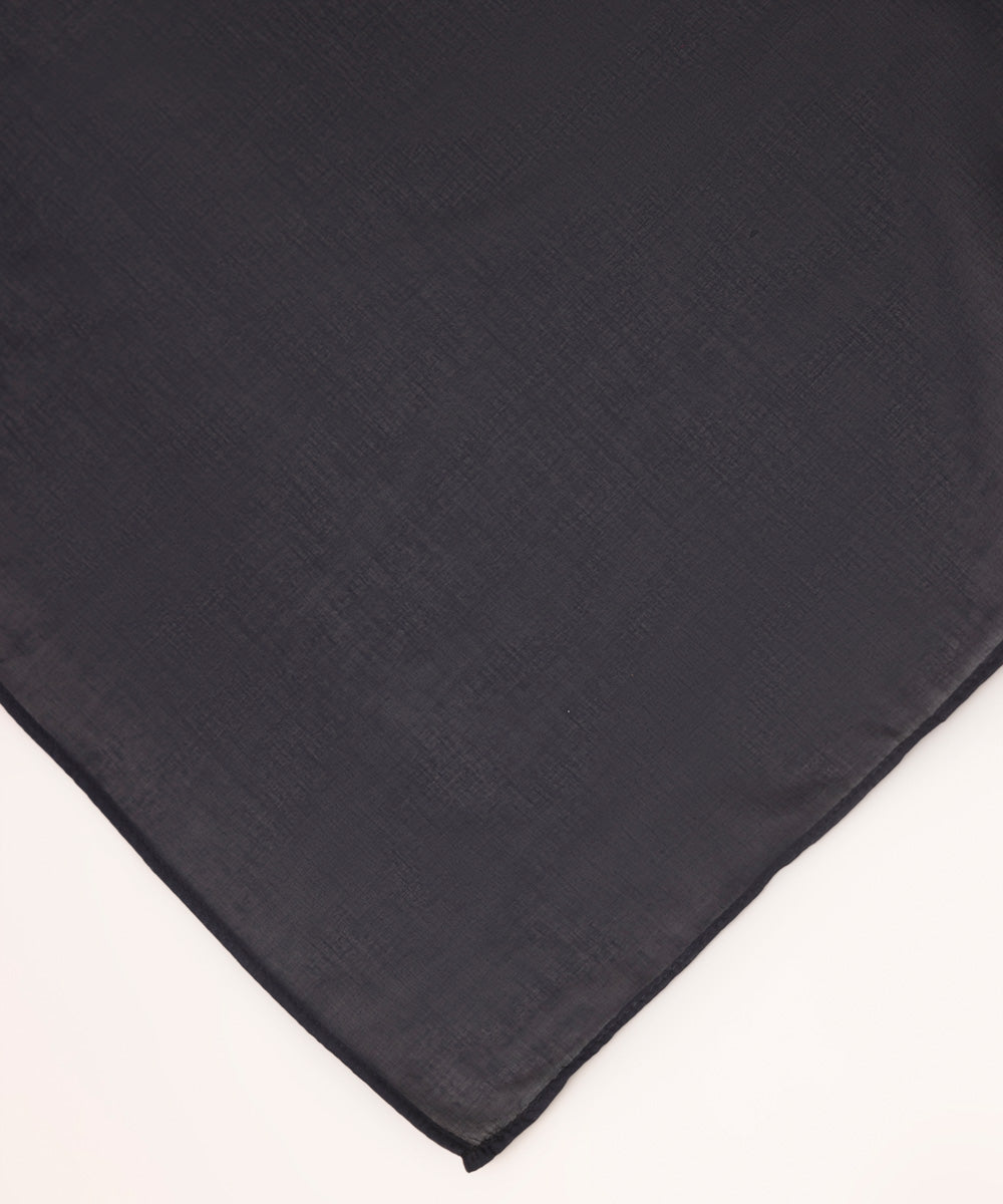 Fine Voile Black Solid Dupatta