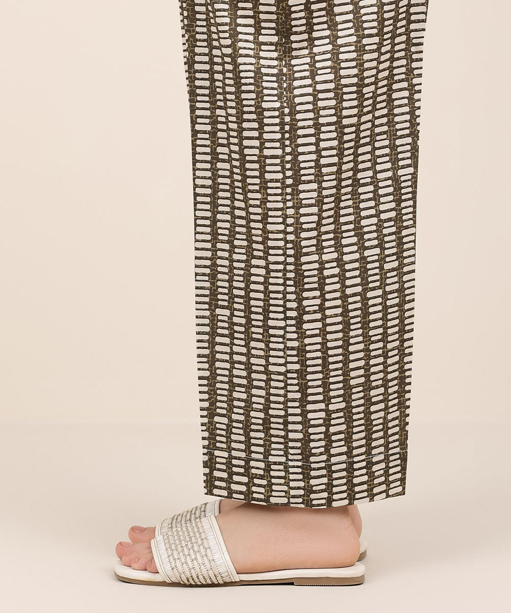 Women's RTW Cambric Multi Printed Straight Pants