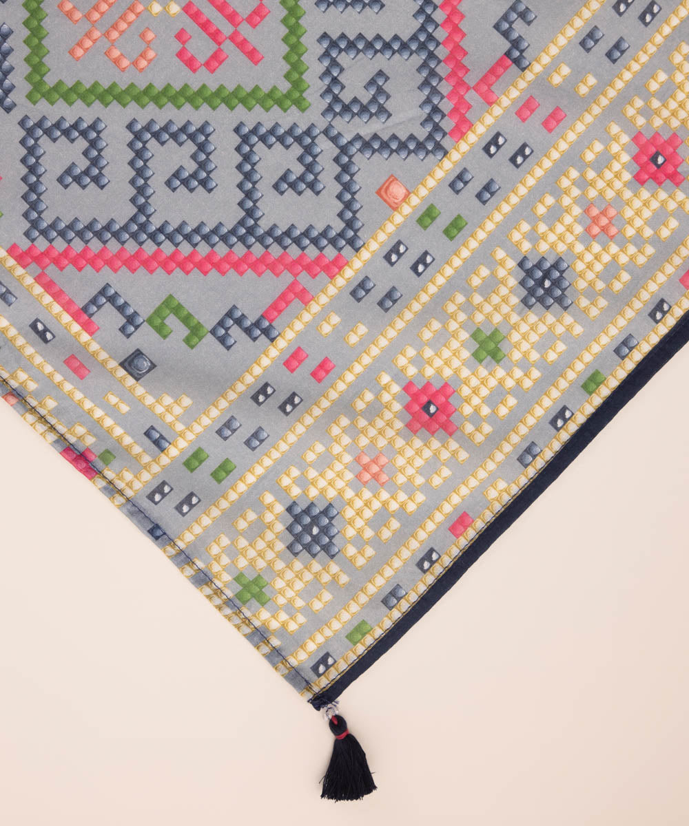 Fine Voile Multi Printed Dupatta