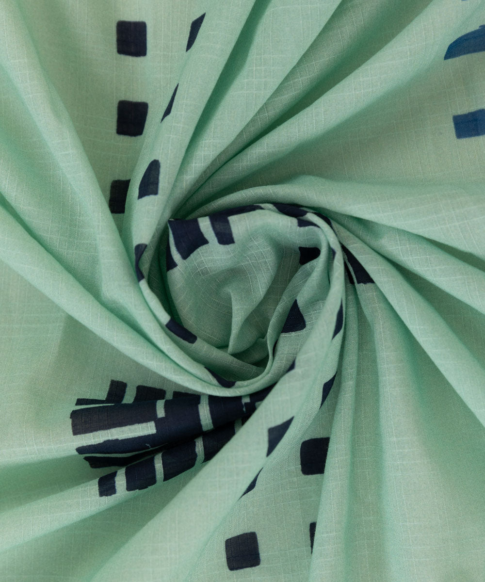 Textured Voile Green Printed Dupatta