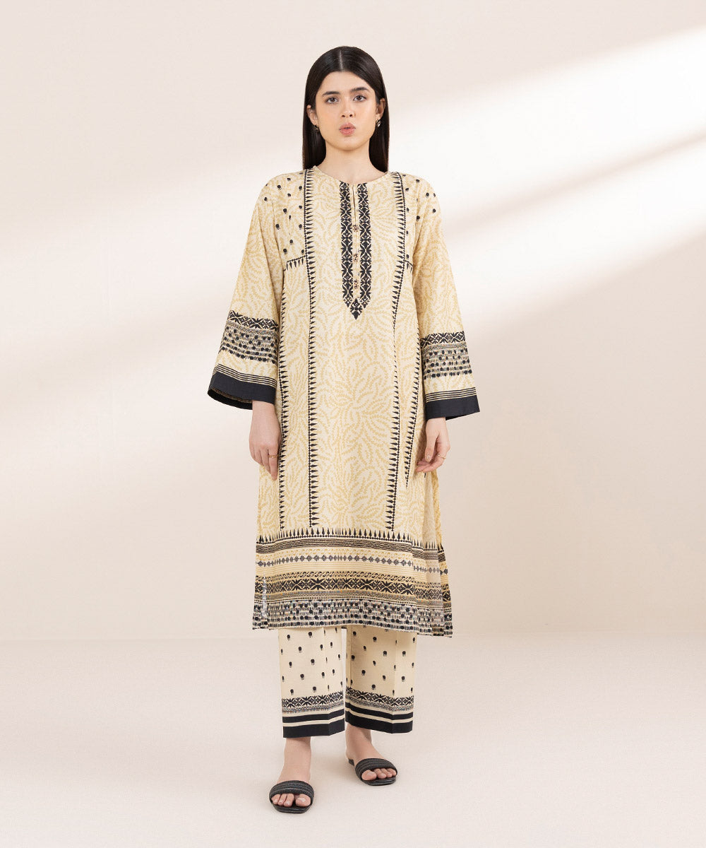 Women's RTW Cambric Multi Printed Boxy Shirt
