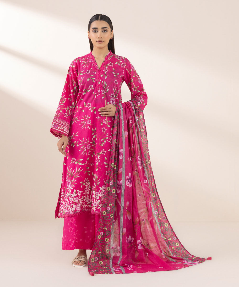 Embroidered Lawn Dupatta