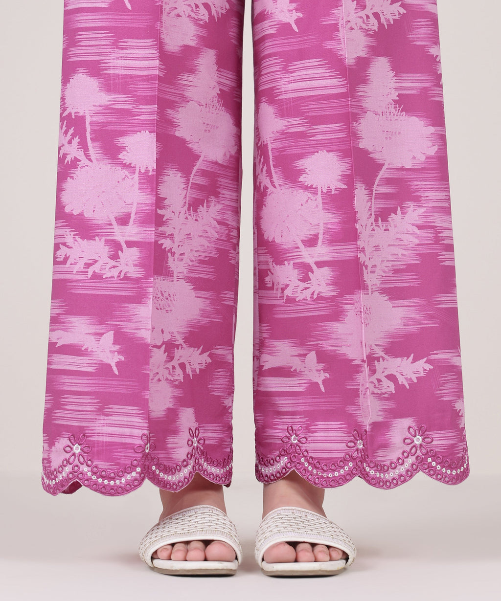 Embroidered Cambric Culottes