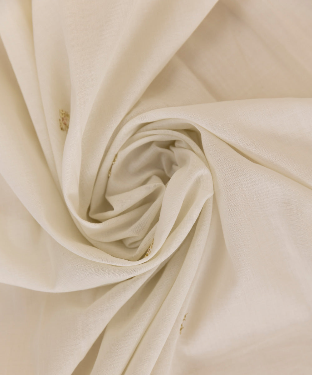 Fine Voile White Embroidered Dupatta