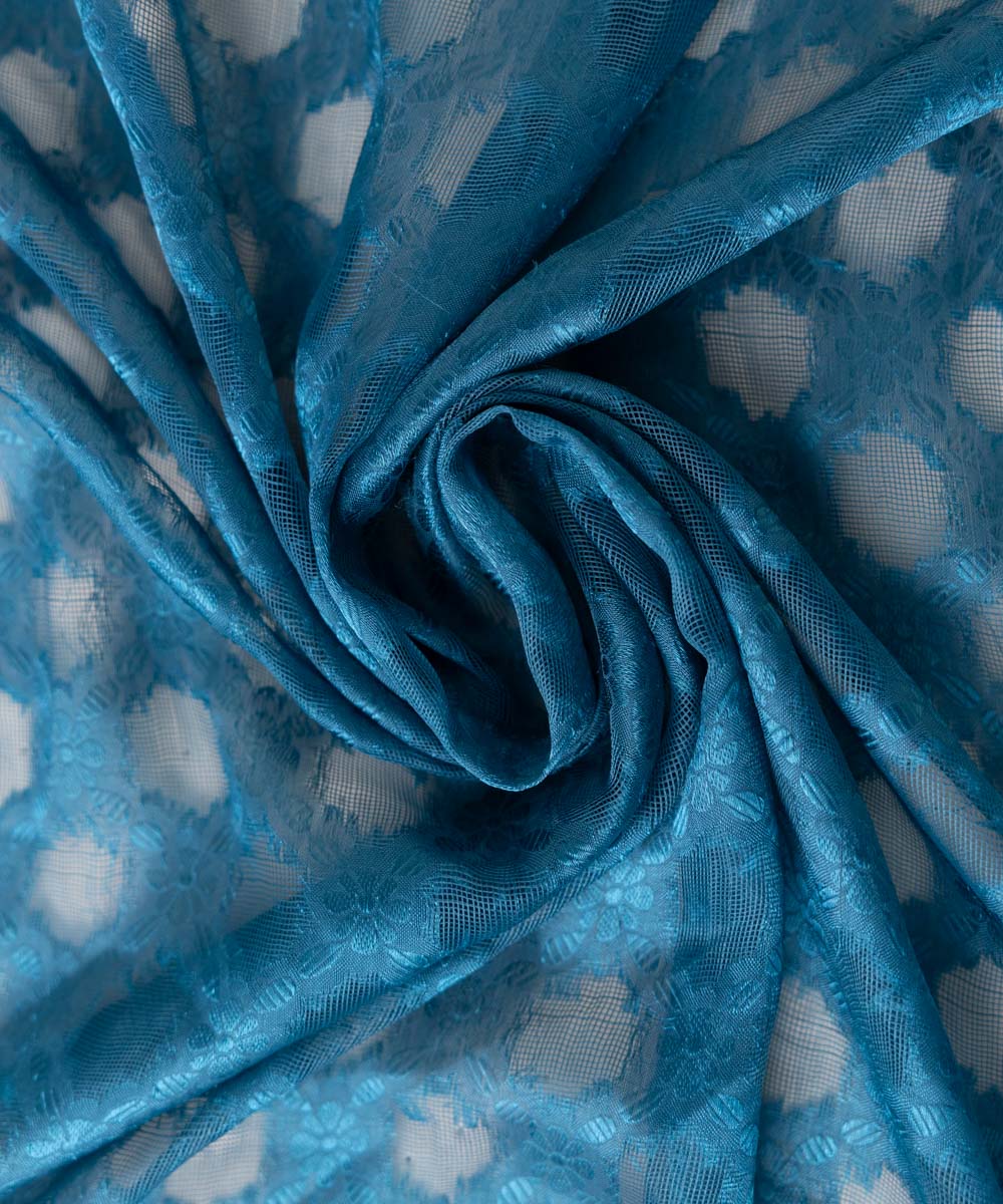Brochea Jacquard Blue Dupatta