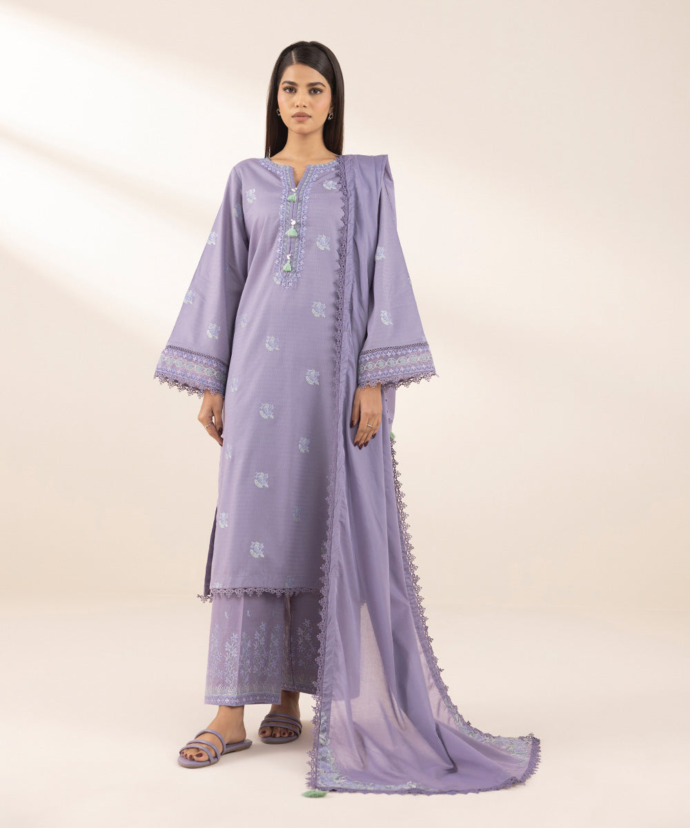 Embroidered Voile Dupatta