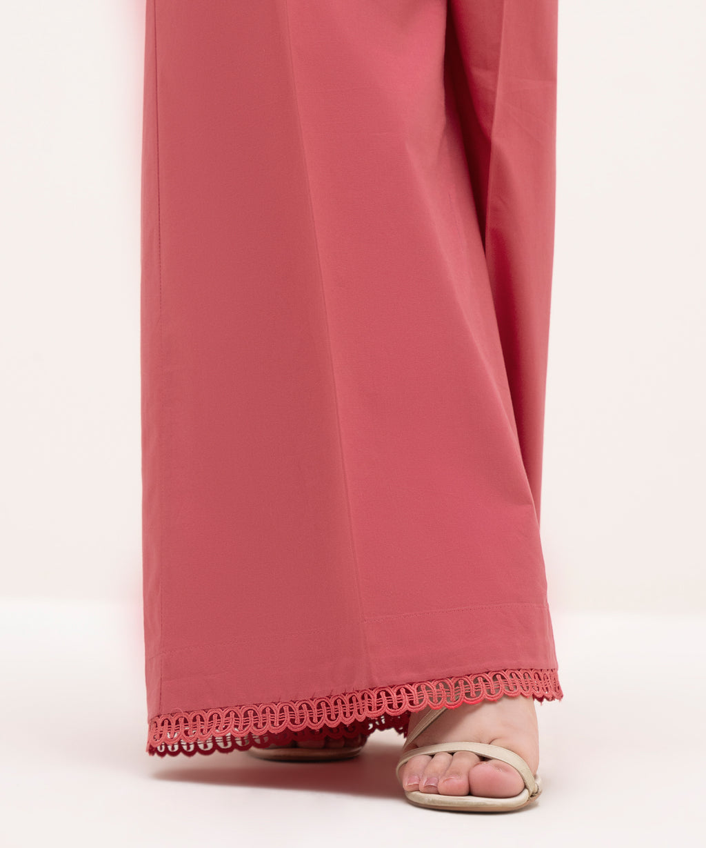 Solid Cambric Flared Pants