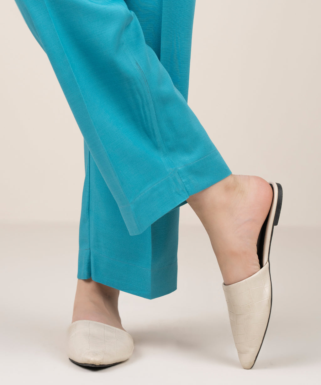 Solid Arabic Khaddar Straight Pants