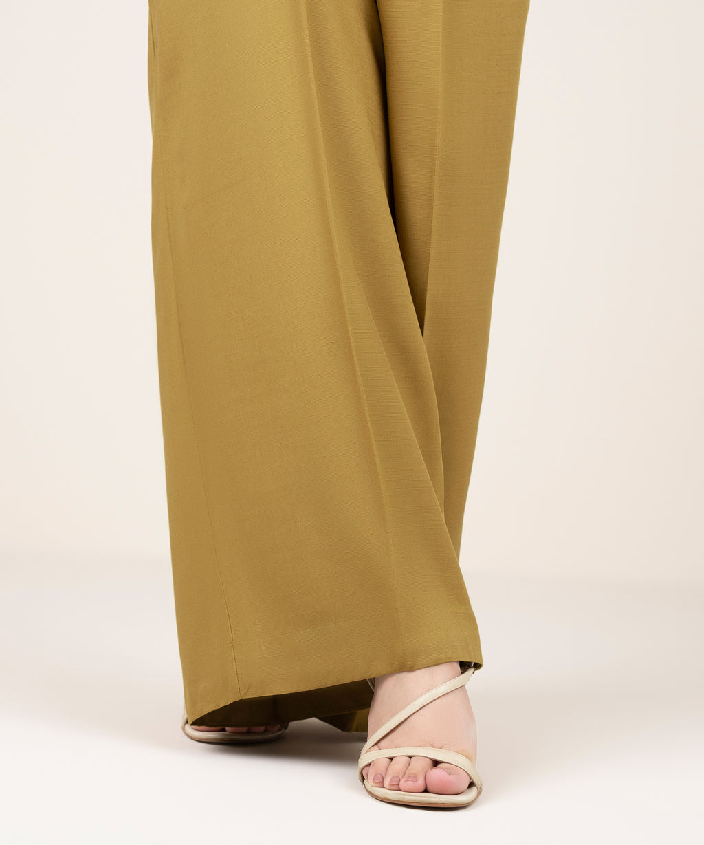 Solid Arabic Khaddar Culottes