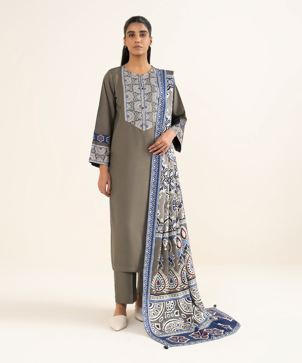 Printed Linen Dupatta