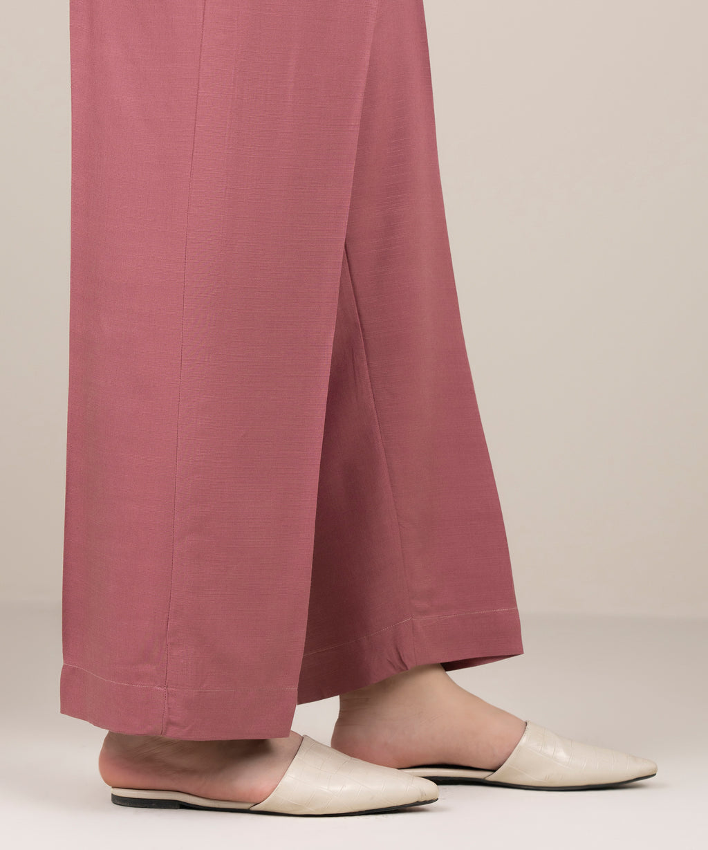 Solid Arabic Khaddar Straight Pants
