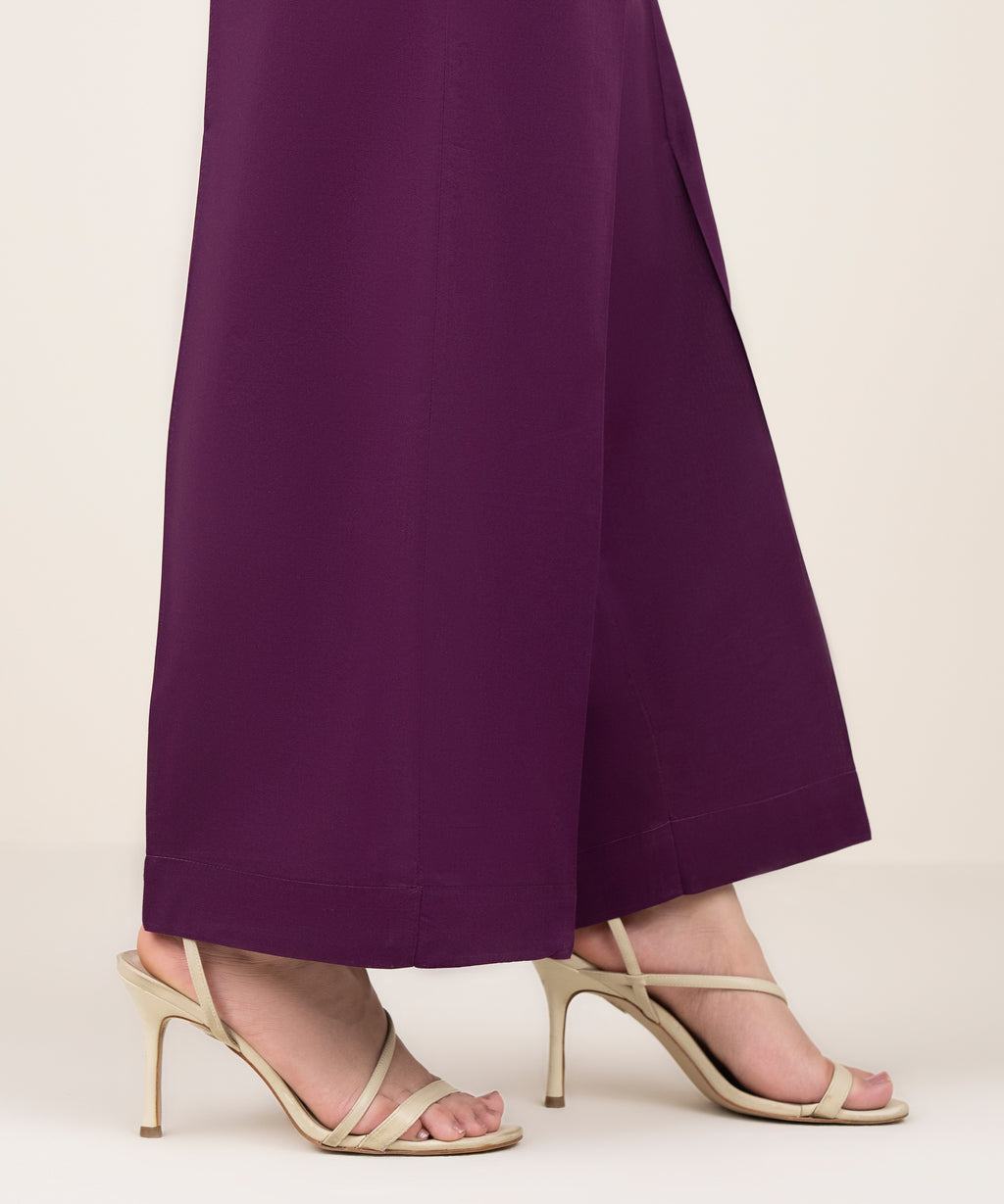Solid Cotton Culottes