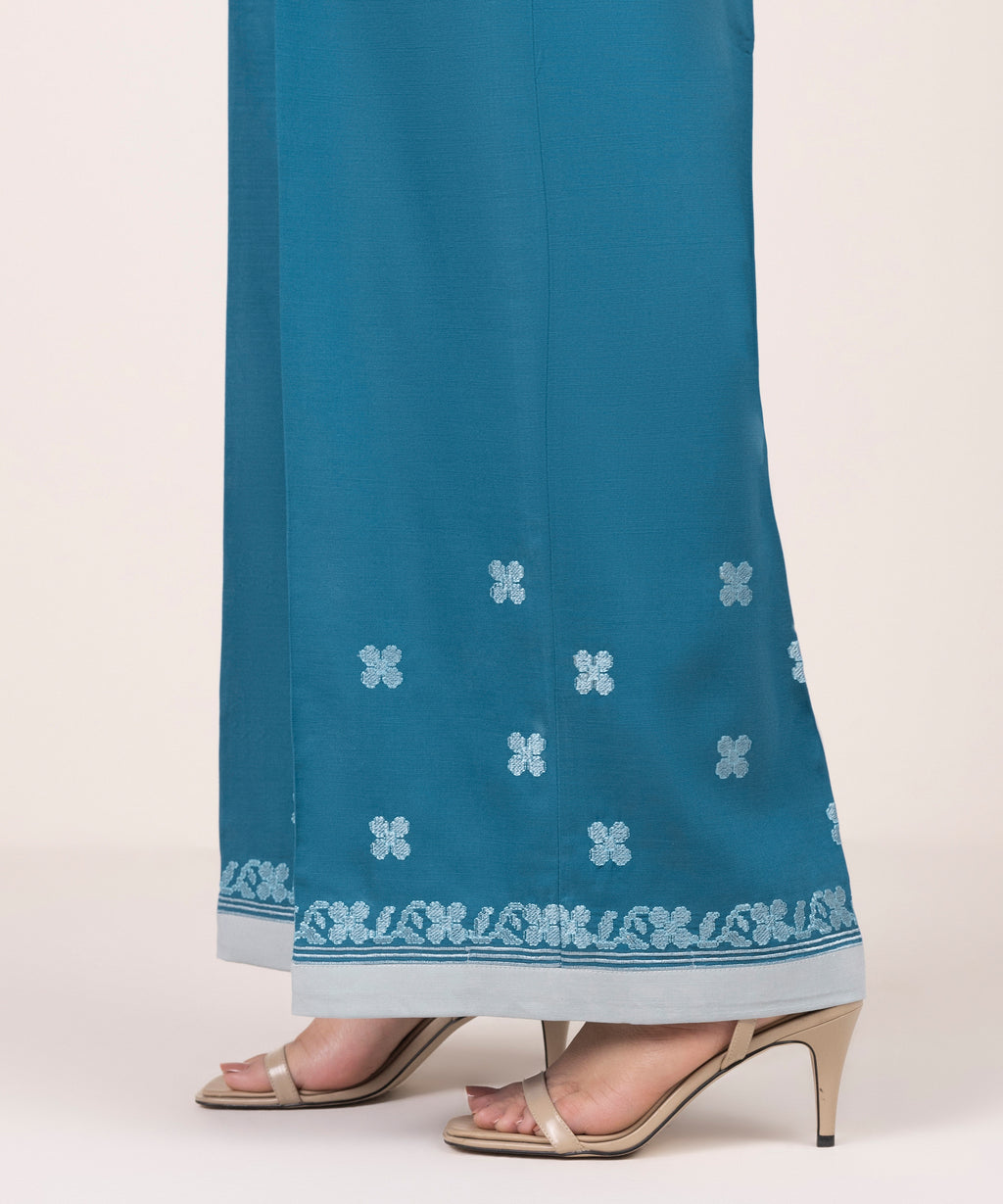 Embroidered Cototn Viscose Culottes