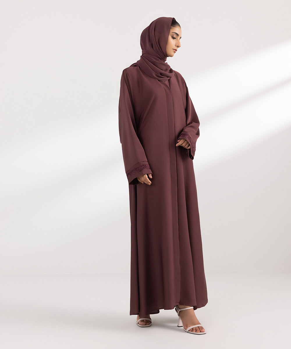 Women's Basic Rose wood Abbaya