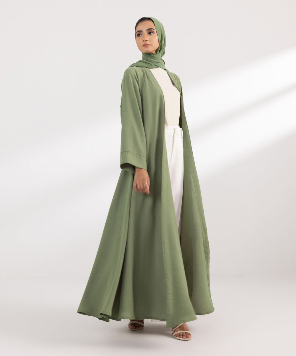 Women's Fashion Olive green Abbaya